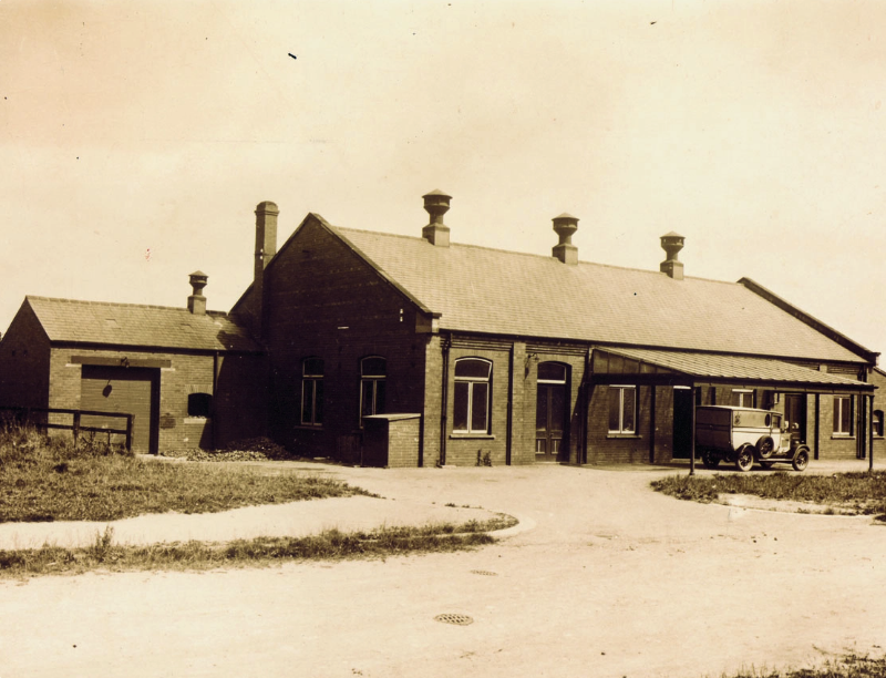 An old photograph of a bakery