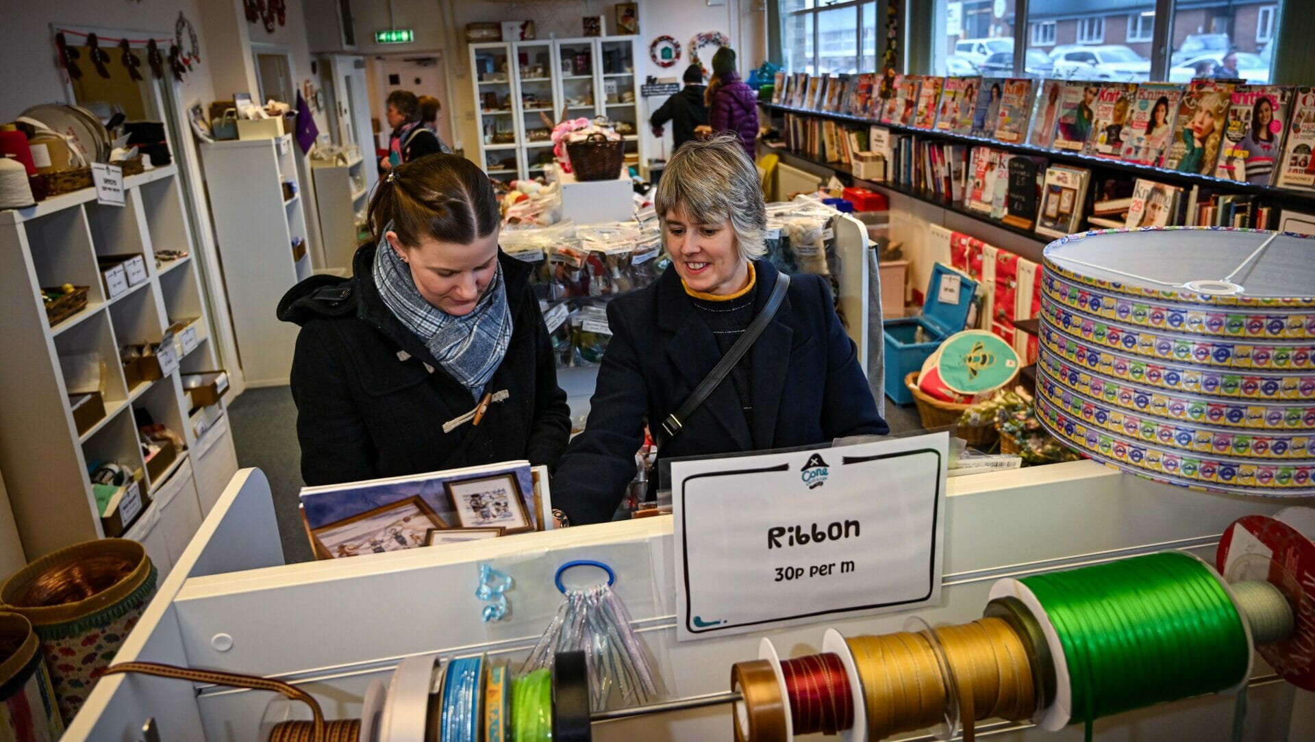 Customers browsing at the Cone Exchange