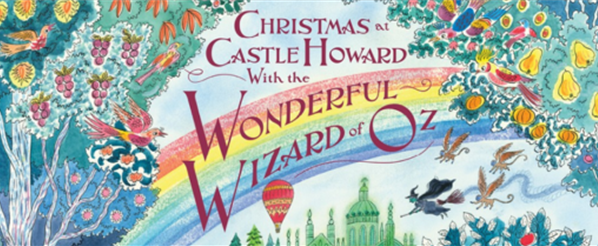 Castle Howard banner with Wizard of Oz illustration