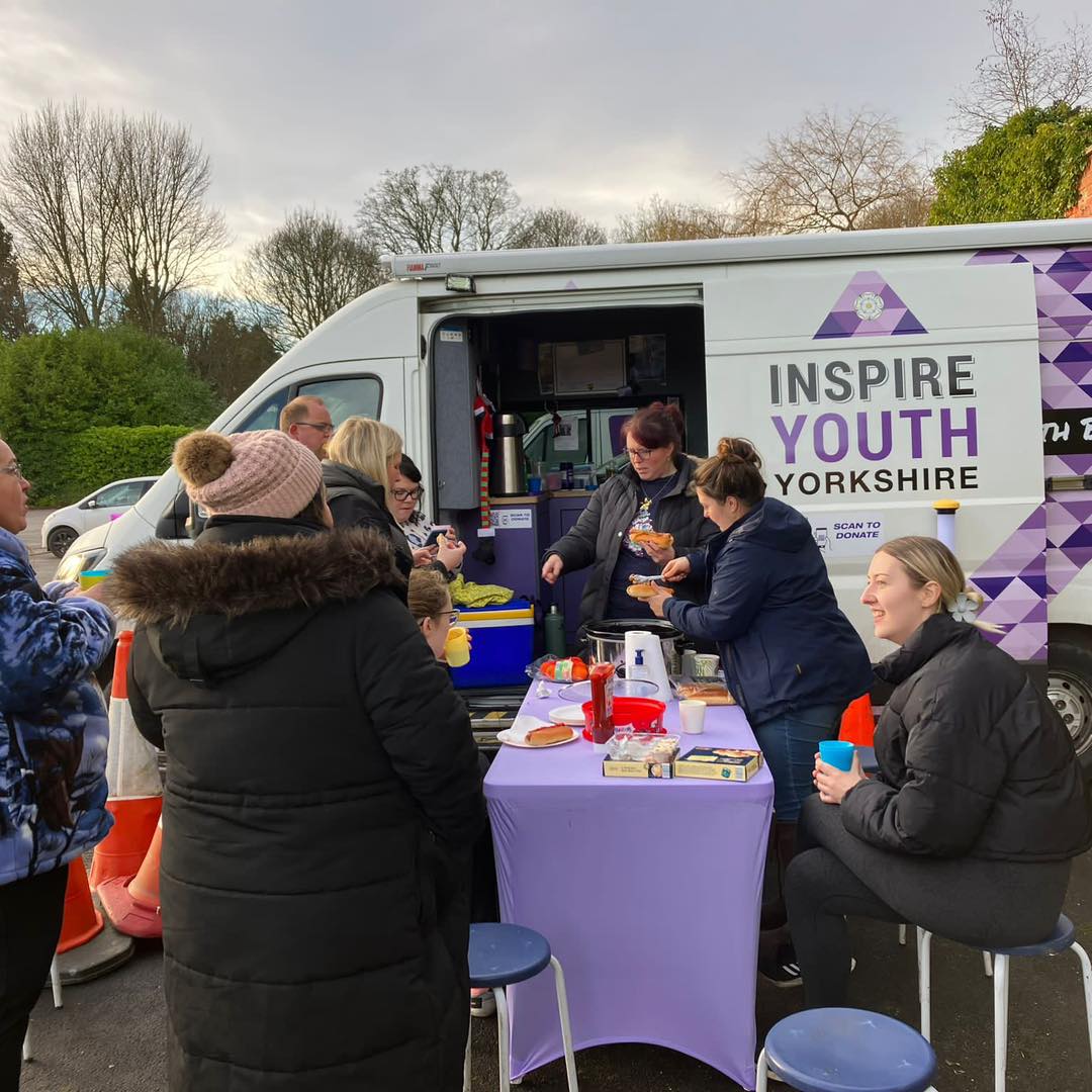 YDMT Inspire Youth van and people